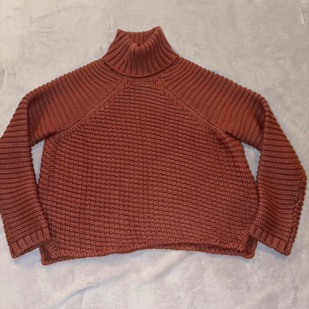 Mason‎ by Michelle Mason Dusty Rose Chunky Knit Cashmere Blend Sweater M